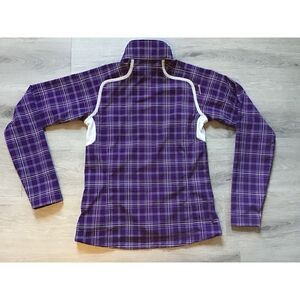 Sunice Women's Trista Golf Jacket Purple Soft Shell Full Zipper Pockets XS EUC